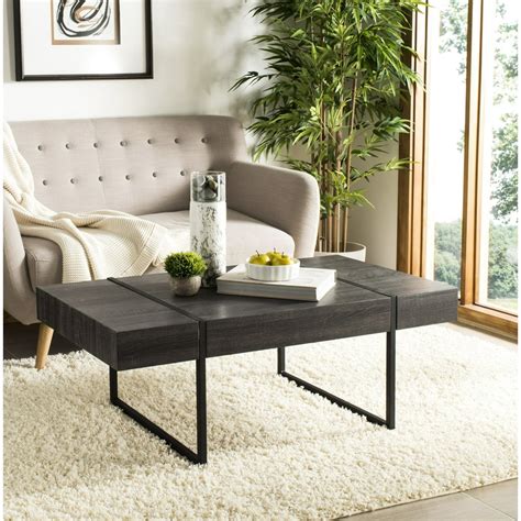 Closeout Black Rectangle Coffee Table